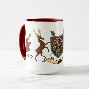 Adair Scottish Clan Badge & Highland Stags Mug