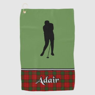 Adair Tartan Golf Towel His