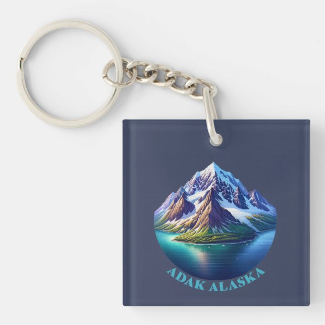 Adak Alaska Keychain (Front)