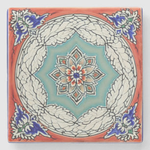 Adalusian traditional ceramic art no 5 stone coaster