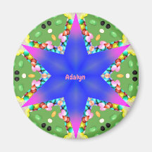 ADALYN ~ Personalized Easter Star Fractal ~ Magnet