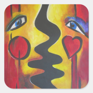 Adam and Eve 2006 Square Sticker