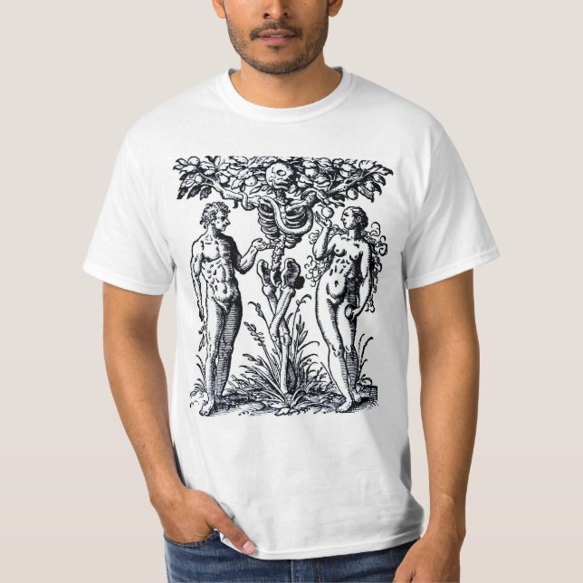 Adam and Eve and the Tree of Knowledge T-shirt (Front)