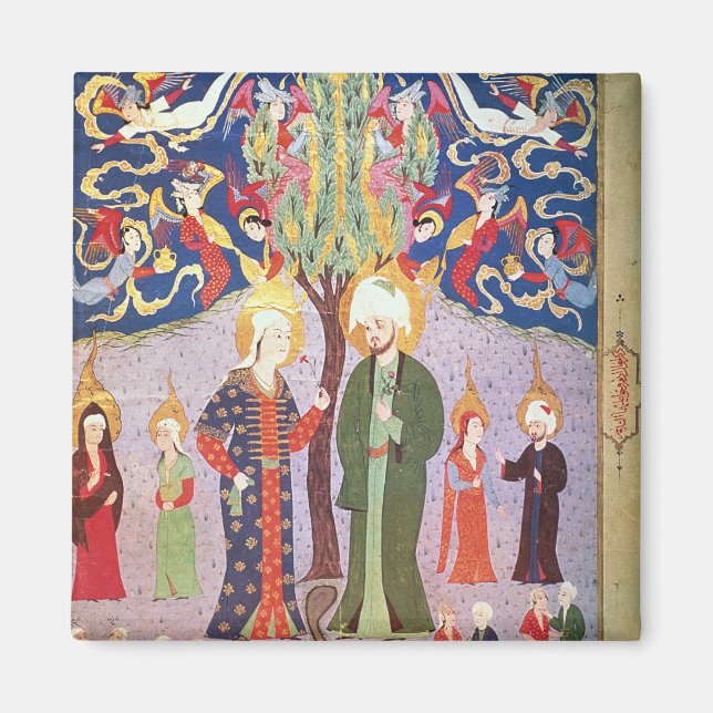 Adam and Eve and their Thirteen Twins Magnet (Front)