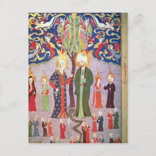 Adam and Eve and their Thirteen Twins Postcard