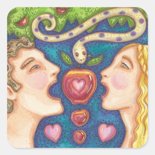 Adam And Eve APPLE SEDUCTION STICKERS Sheet (Front)