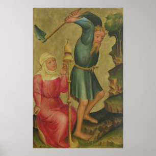 Adam and Eve at Work Poster