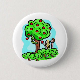 Adam and Eve Christian artwork 2 Inch Round Button