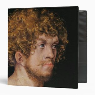 Adam and Eve, detail of Adam's head Binder