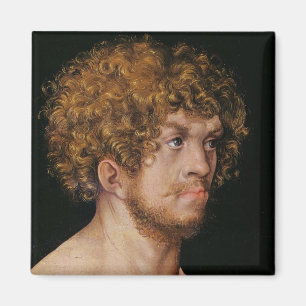 Adam and Eve, detail of Adam's head Magnet