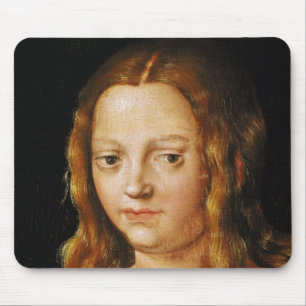 Adam and Eve, detail of Eve's head Mouse Pad
