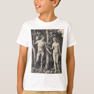 Adam and Eve Engraving by Albrecht Durer T-Shirt