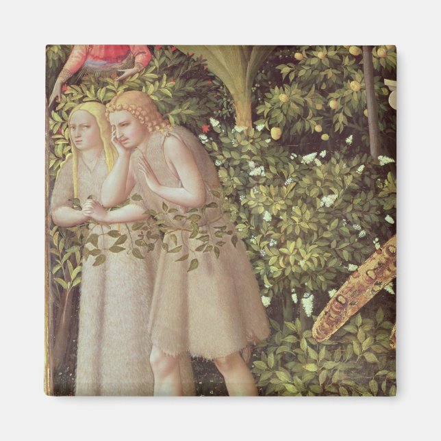 Adam and Eve Expelled from Paradise Magnet (Front)