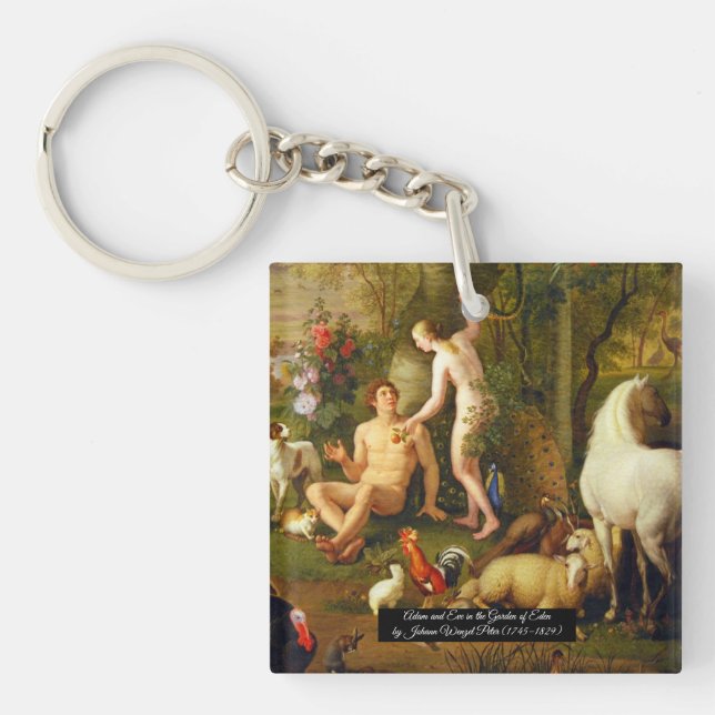 Adam and Eve Keychain (Front)