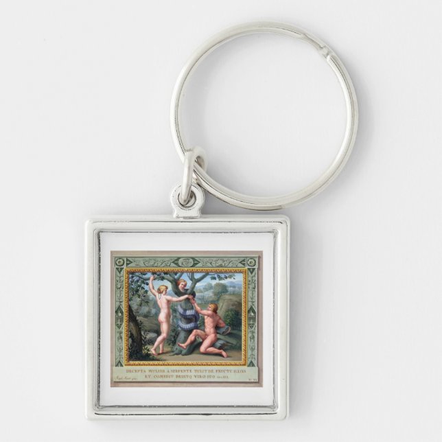 Adam and Eve with the Serpent, illustration from t Keychain (Front)