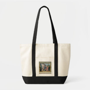 Adam and Eve with the Serpent, illustration from t Tote Bag