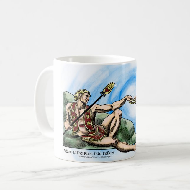 Adam as the First Odd Fellow Coffee Mug (Front Left)
