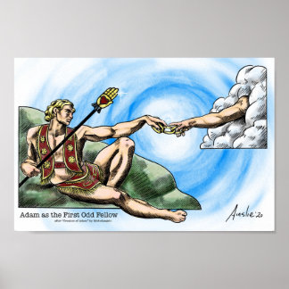Adam as the First Odd Fellow  Poster