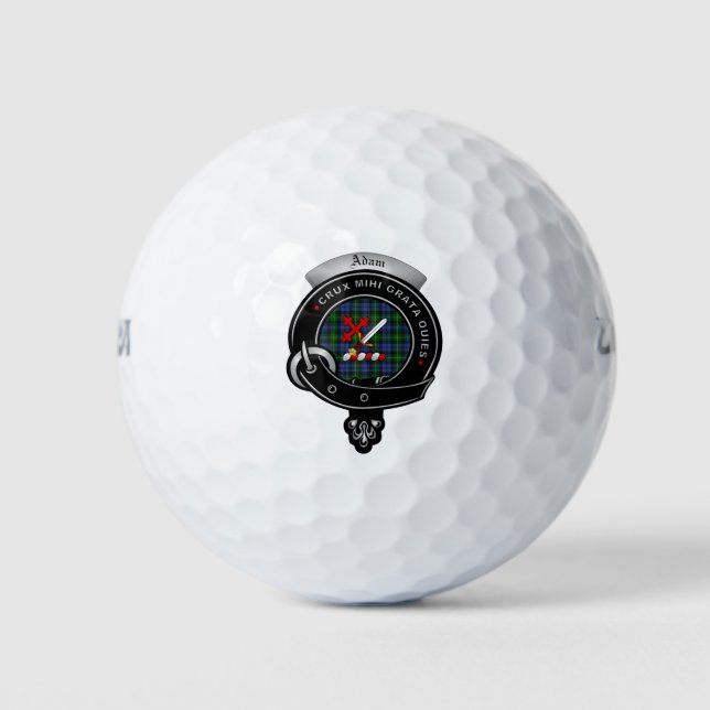 Adam Clan Badge Golf Balls (Front)