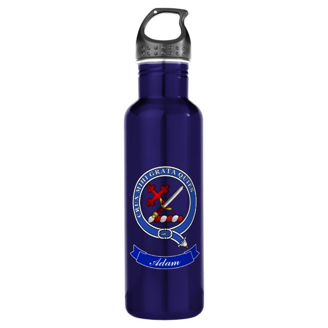 Adam Clan Badge Personalized 710 Ml Water Bottle (Front)