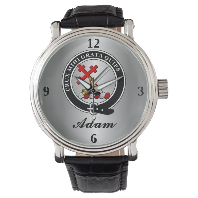 Adam Clan Badge Personalized Watch (Front)