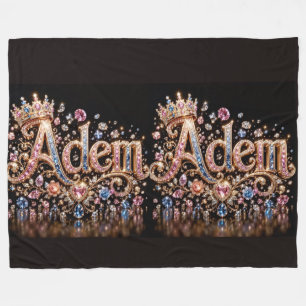 Adam Crown Cozy Throw Blanket