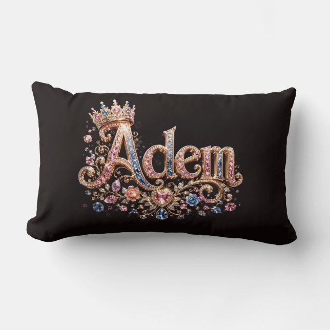 Adam Crown Decorative Throw Pillow (Front)