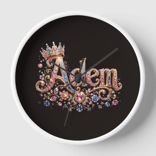 Adam Crown Decorative Wall Clock (Front)