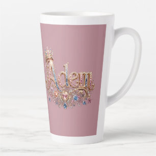 Adam Crown Decorative Wall Clock Latte Mug