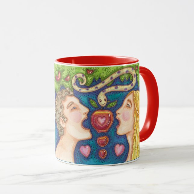 Adam Et Eve APPLE SEDUCTION MUG Red (Devant droit)