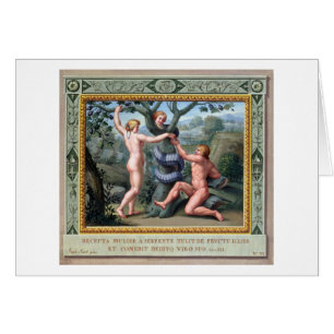 Adam et Ève avec le serpent, illustration de t