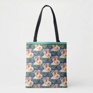 ADAM & EVE PILGRIMS, BIBLICAL WHIMSY THANKSGIVING TOTE BAG