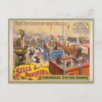 Adam Forepaugh and Sells Brothers Circus Poster