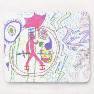 Adam Moyer Original "ZZZ's" Rare Mouse Pad