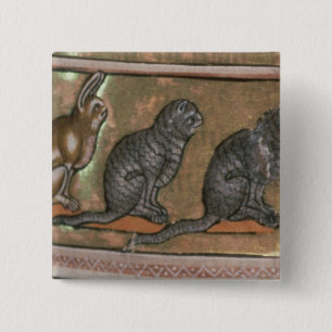 Adam naming the animals, of North Midlands 2 Inch Square Button