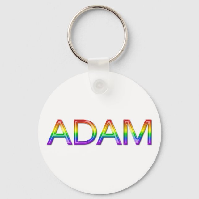 Adam - Rainbow - Keychain - 002 (Front)