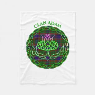 Adam Scottish Tartan Celtic Thistle Fleece Blanket