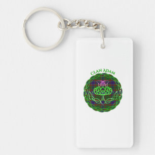 Adam Scottish Tartan Celtic Thistle Keychain