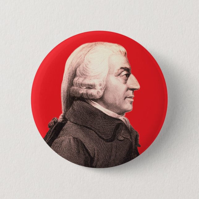 Adam Smith 2 Inch Round Button (Front)