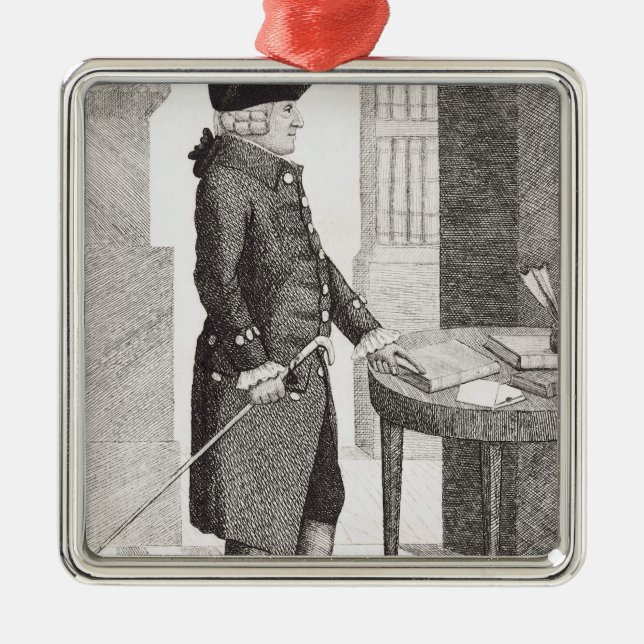Adam Smith Metal Ornament (Front)
