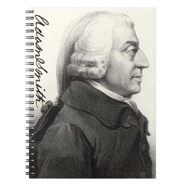 Adam Smith Profile (with signature) Notebook (Front)