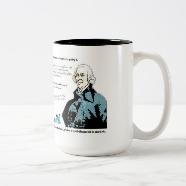 Adam smith Quotes Two-Tone Coffee Mug (Right)