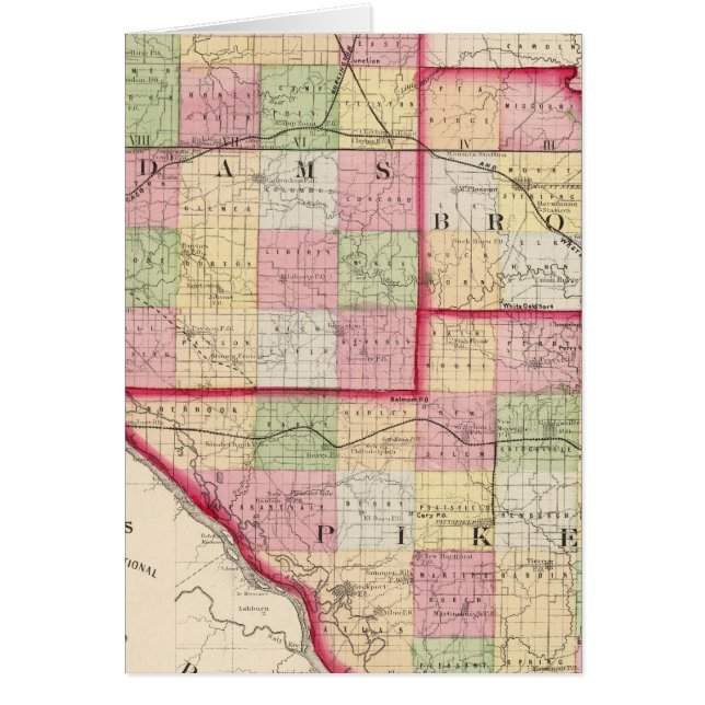 Adams, Brown, Pike counties (Front)
