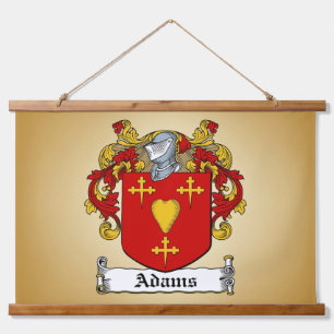 Adams Coat of Arms Hanging Tapestry