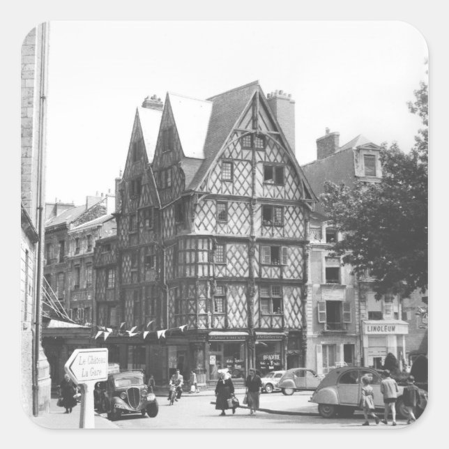 Adam's House Square Sticker (Front)