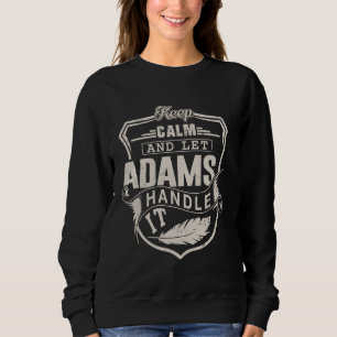 Adams Last Name Shirt Adams Name Birthday