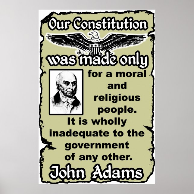Adams: Our Constitution Poster (Front)
