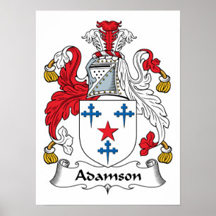Adamson Family Crest Poster
