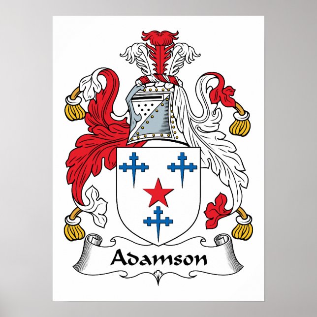 Adamson Family Crest Poster (Front)