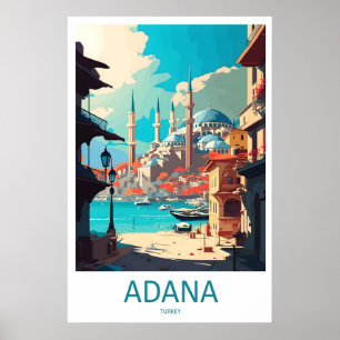 Adana Vintage Travel Poster Ski National Park